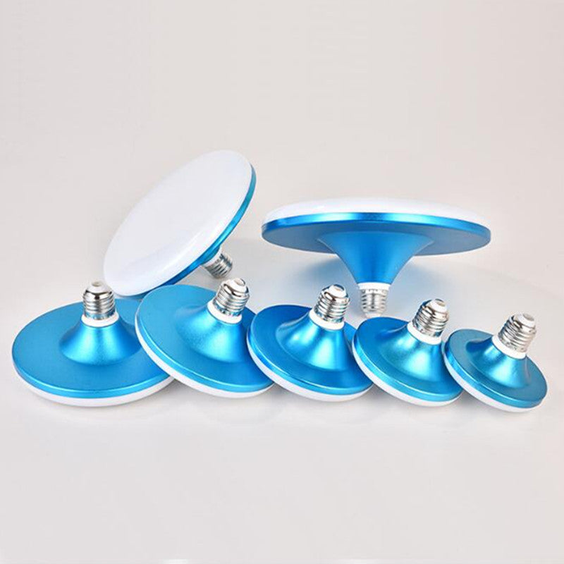 2PCS E27 Power LED lamp light bulb 110-220V 15w 36W UFO Lampada Ampoule lights energy saving LEDS lamps for kitchen indoor lighting Blue Shell D2.0