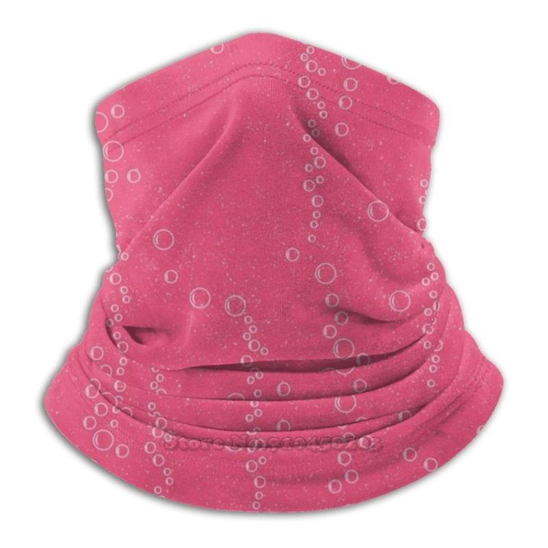 Scarves Pink Sparkling Champagne RosÃ© Bubbles Pattern Bandana Scarf Mask Scarfs Neck Warmer Headwear Wine Summer Sorority Rose College