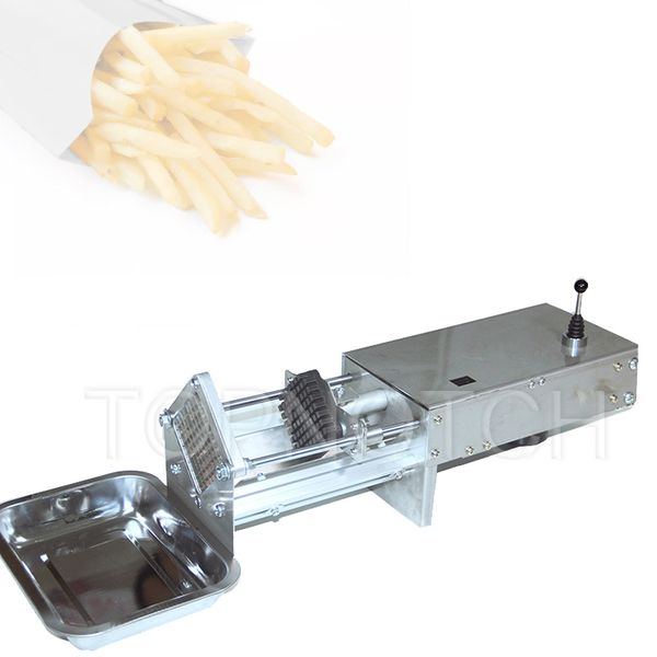 Electric Commercial French Fries Cutter Machine Potato Radish Cucumber Carrot Cutting Stripe Maker