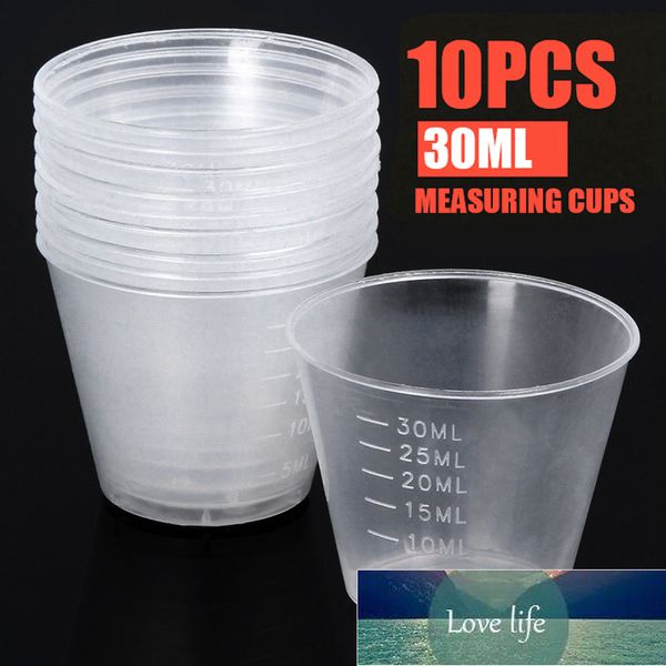 10pcs-lot 30ml Disposable Plastic Clear Measuring Cups Liquid Container Medicine Cups Home Kitchen Gadget Tool Measuring Cups Factory price
