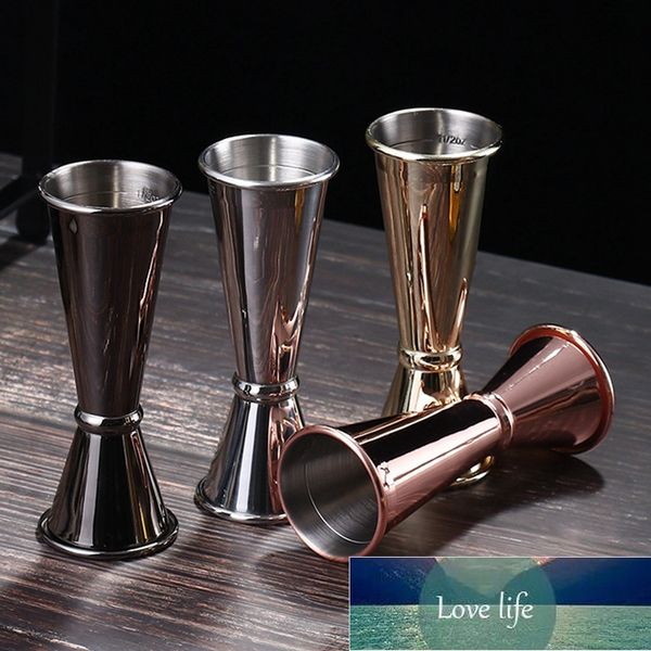 304 Stainless Steel Double Head Bartender Measuring Cup Double Sided Cocktail Liquor Stainless Steel Measuring Cup Bar Supplies Factory pric