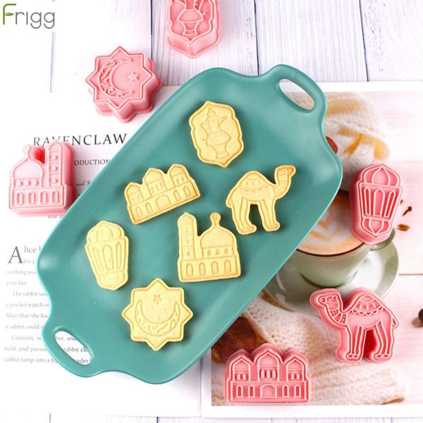 Party Decoration EID MUBARAK Biscuit Mold Cookie Cutters DIY Cake Baking Tools Islamic Muslim Decor Al Adha Ramadan