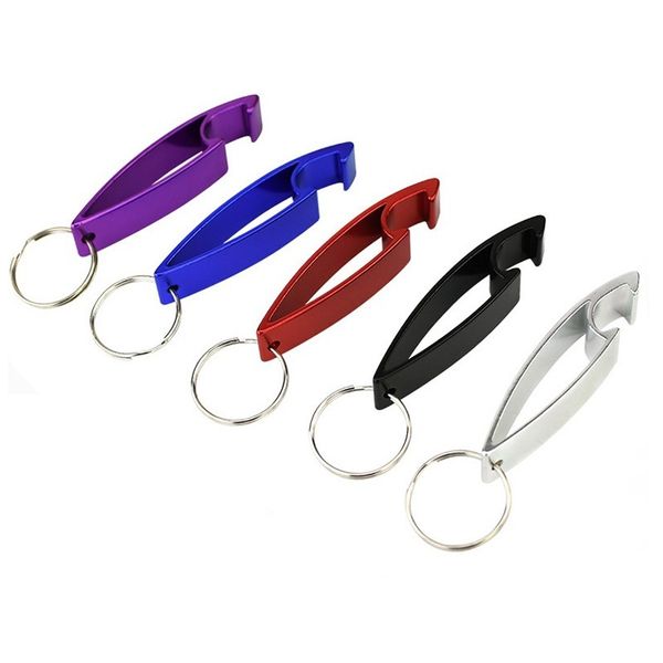 Portable Beer Bottle Opener Keychain Aluminum Beer Bottle Opener Can 5 Colors Wedding Party Favor Gifts