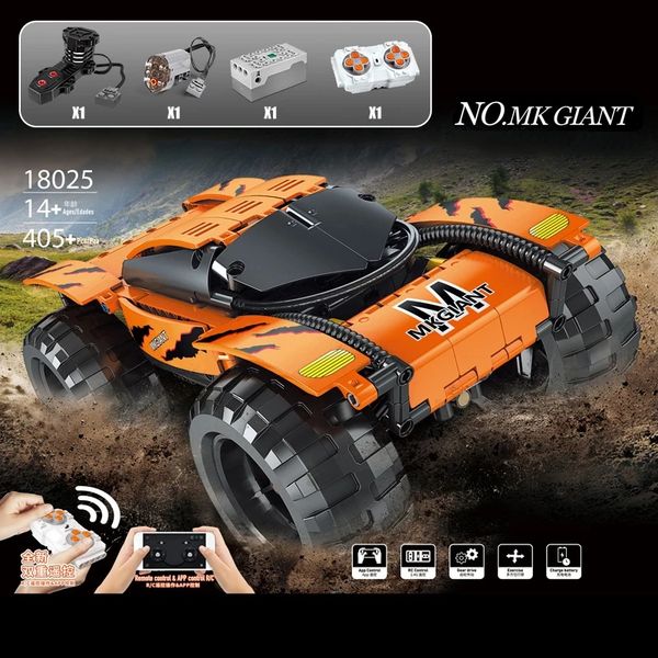 Motorized Giant Climbing Car Model Building Block MOULD KING 18025 High-Tech APP RC Assembly Brick Kids Birthday Children Education Toys Chr