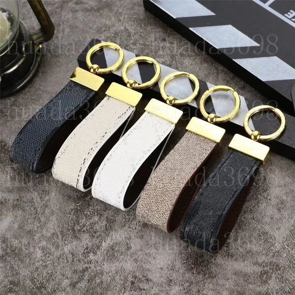 Luxury fashion Designer straps Handmade Metal+ PU Leather Car Keychain Women Bag Charm Pendant Accessories