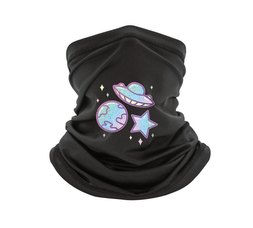 Hats, Scarves & Gloves Sets Funny Alien Ufo Halloween Aesthetic Vaporwave Scarf Men Outfit Crew Neck Men&#039;s Scarfs Homme Top Tee