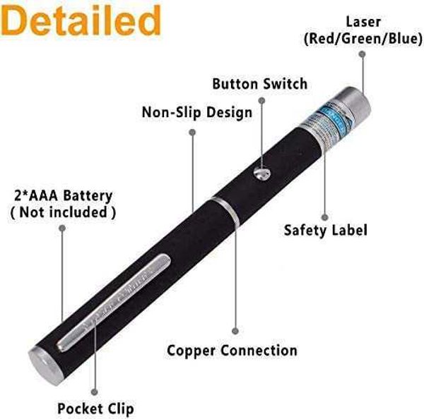 3 red, green blue laser pens are cat, dog pet interactive chasing sports and entertainment toys, suitable for