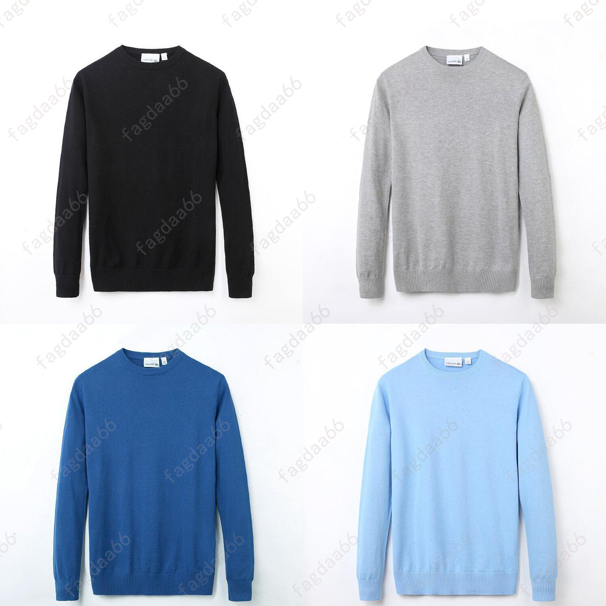 Men Sweaters Brand Sweaters Embroidery Men's Twisted Needle Knitted Cotton O-neck Sweater Pullover