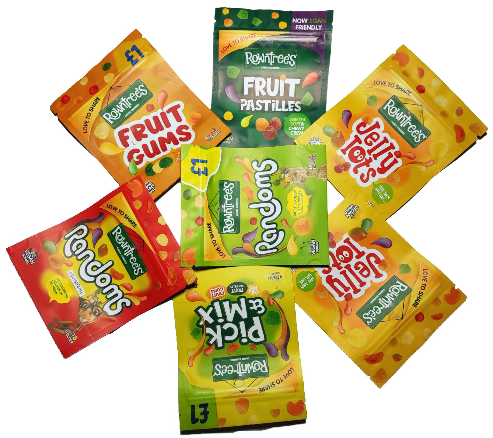 Rownfrees jelly lots randoms vegan 500mg EDIBLES packing bags fruit gums pastillfs canna gummies sour candy gummy packaging bag zipper package NEWES