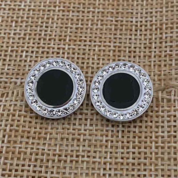 Trendy Design 3 Colors Ear Studs Mud Drill V Letter High Polished Stainless Steel Earrings For Women Fashion Jewelry Logo Printed Wholesale