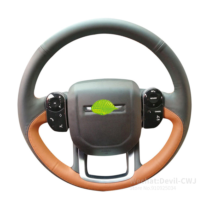 Alcantara steering wheel cover For Land Rover Range Rover Sport Evoque R-Dynamic Discovery 2020 2021 leather auto parts Interior
