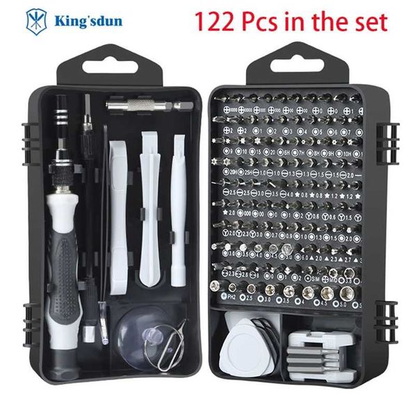 122pcs In Professional Screwdriver set for iphone Magnetic Bits Screwdriver Multifunctional tool Mini hand Tools Case for Repair 211110