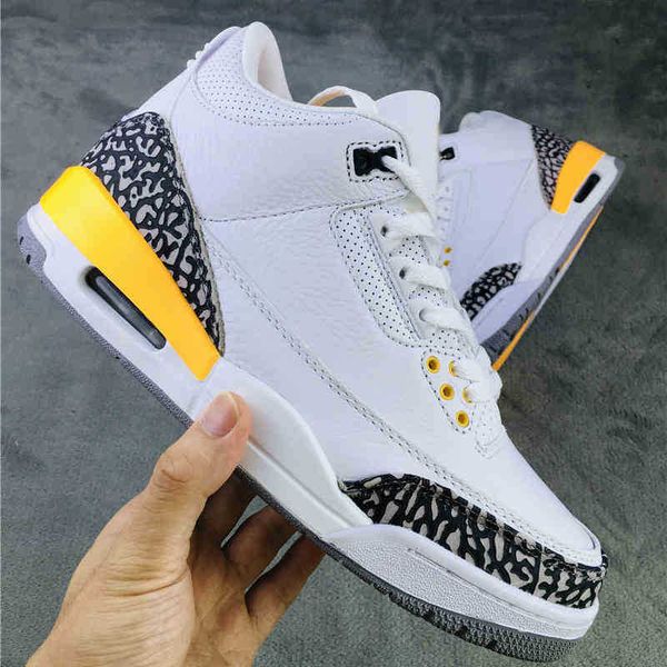 Top Quality With Box Jumpman 3 3s Mens Womens Basketball Shoes Laser Orange Men Trainers SneakersZ13S