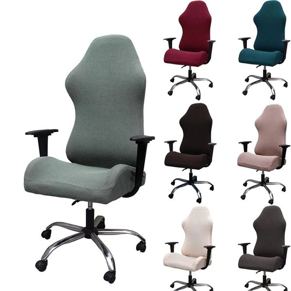 Gamer Chair Cover Office Spandex Stretch Computer Desk Slipcovers Game Reclining Racing For Gaming Protector Club Armchair 211116