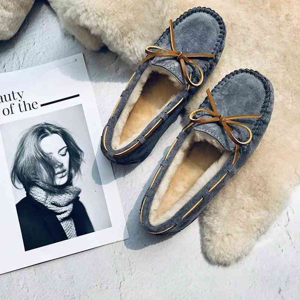 Dress Shoes Mocassins femininos de couro legÃ­timo 100%, sapatos baixos alta qualida e sem salto MU3F