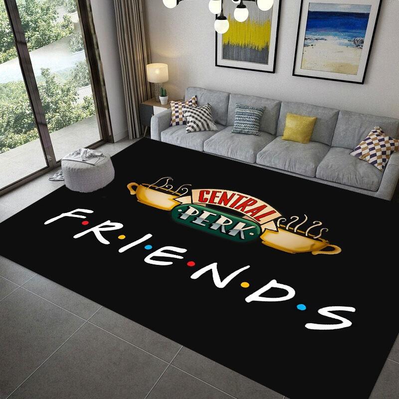 Carpets 3D Printing Friends Tv Show Floor Mats Doormats Home Runner Rug Carpet For Bedroom Kids Play Mat Nursery Throw Rugs Yoga