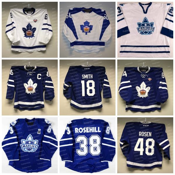 Toronto Marlies AHL Hockey Jersey 9 Bobby McMann Josh Ho-Sang Mikhail Abramov Joey Anderson Matteo Pietroniro Antti Suomela Joseph Blandisi