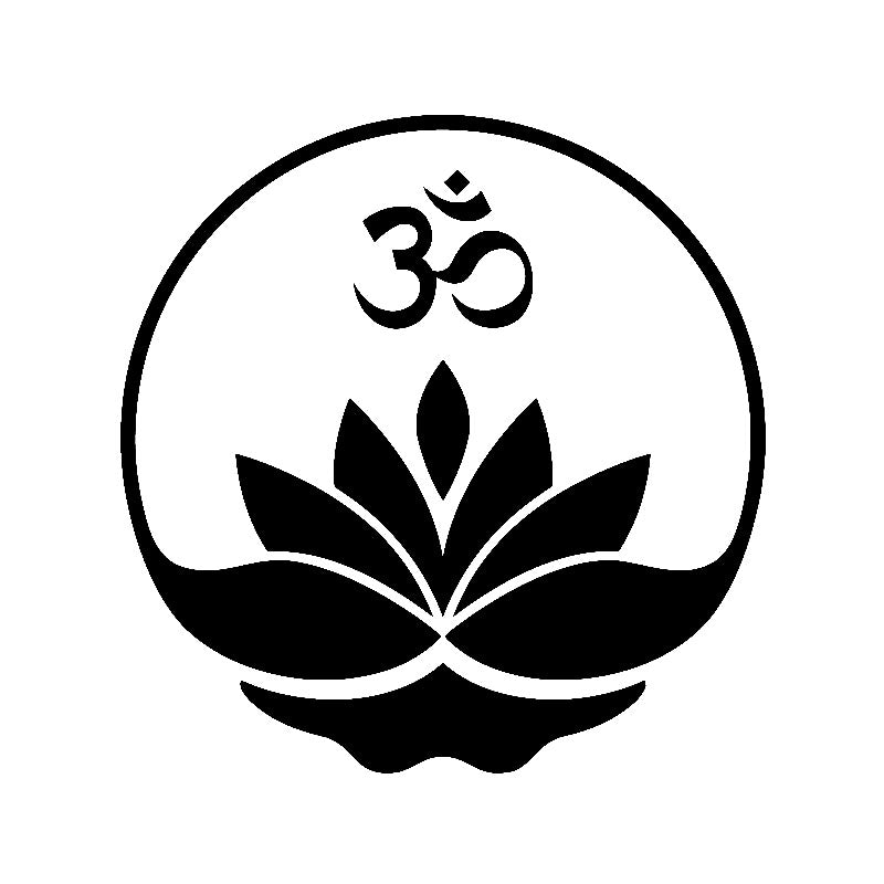 Car Stickers Buddha Buddha Yoga Ohm Zen Meditation Decoration Accessories Decals Creative Black-white,14cm*14cm