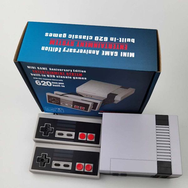 Mini TV Game 620 Built-in Classic Games Handheld Retro NES Console with Controllers for 2024 dh910320090