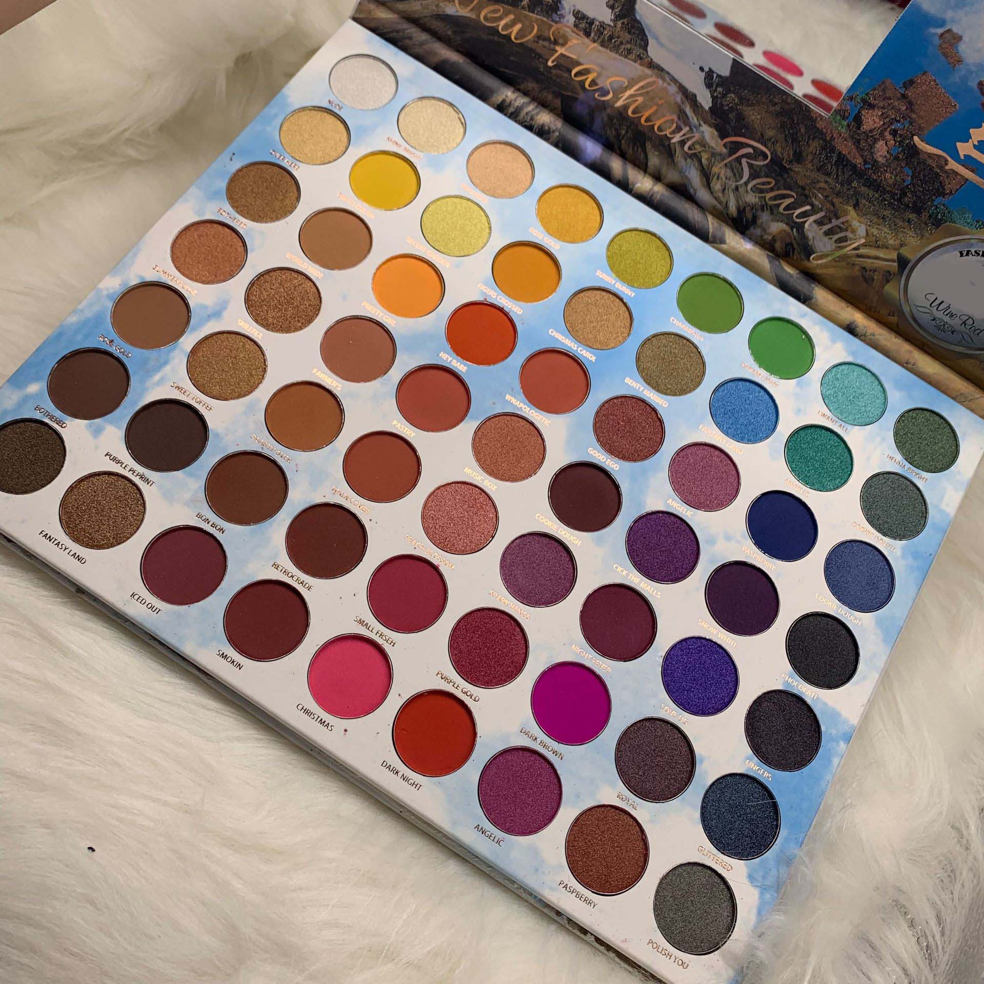 Waterproof Long-lasting Waterlight 63 Colors Eyeshadow Palette Makeup Matte & Shimmer Pigment Pressed Powder Cosmetics For Eyes Easy To Wear DHL Fre