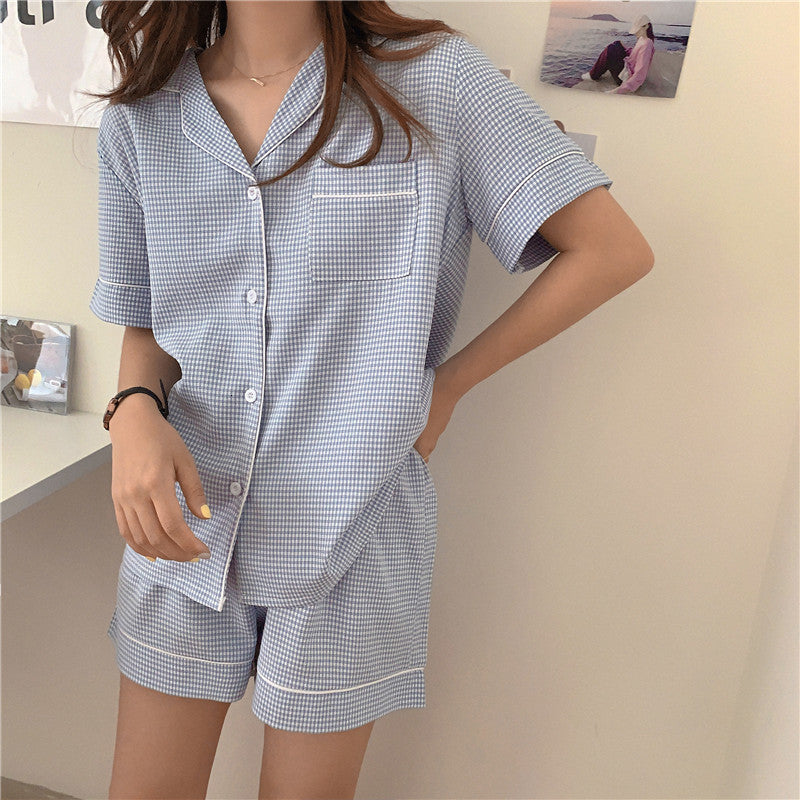 Casual Dresses Sleepwear Chic Thin Stylish Summer 2021 Women Large Size All Match Cotton Linen Homewear Loose Pajamas Sets OTW0