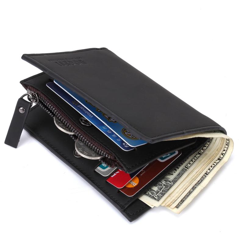 Genuine Leather High Quality Men&#039;s Zipper Wallet Male Casual Coin Purse Cash Clip Po Holder Cards Holders 2021 Wallets
