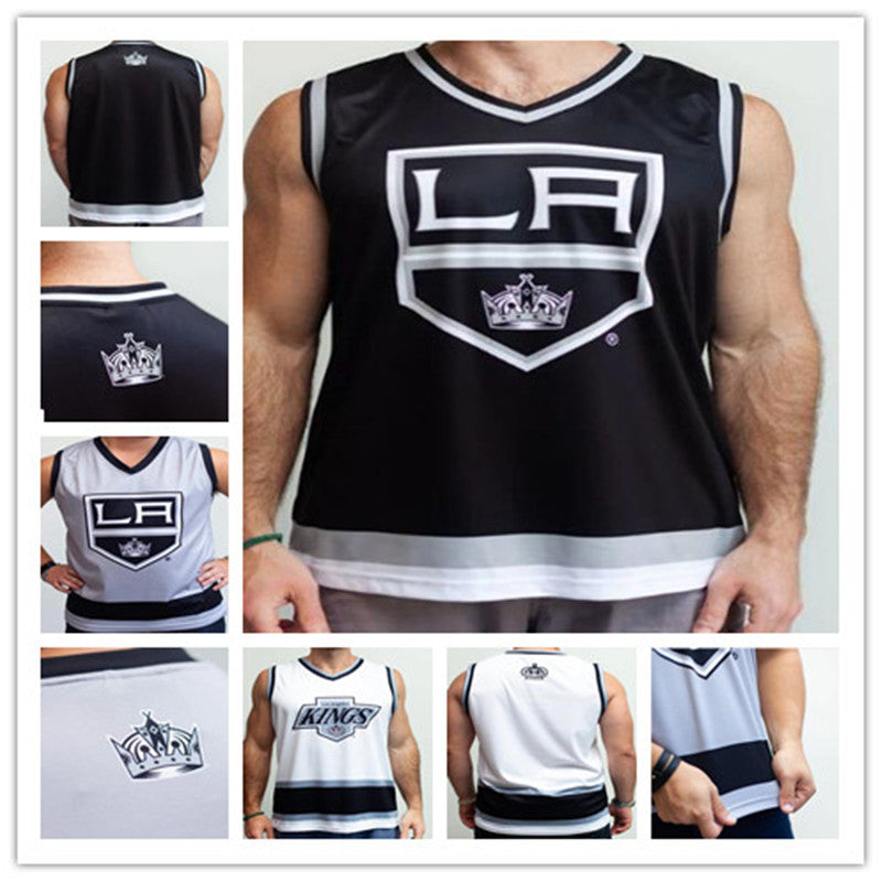 Los Angeles Kings 11 Anze Kopitar Hockey Tank 8 Drew Doughty 32 Jonathan Quick Wayne Gretzky Stitched Jerseys Jeff Carter Any Name Number S-5XL