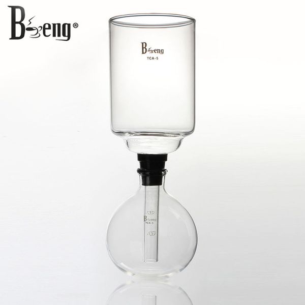 Coffee Syphon Pot Accessories 3cups 5cups High Quality Heat Resistant Glass Siphon For 300ml 500ml Syphon Coffee Filter Tools 210330