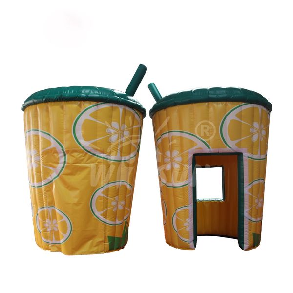 Factory Oxford fabric inflatable lemonade Concession stand booth outdoor standing Juice Cup Carnival Party tent4155901