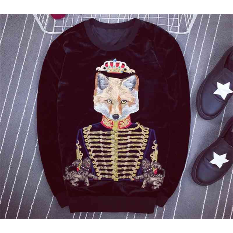 hoodie autumn winter fashion arrival fox duke royal embroidery sweatshirts jumper for men designer clothing brand cotton