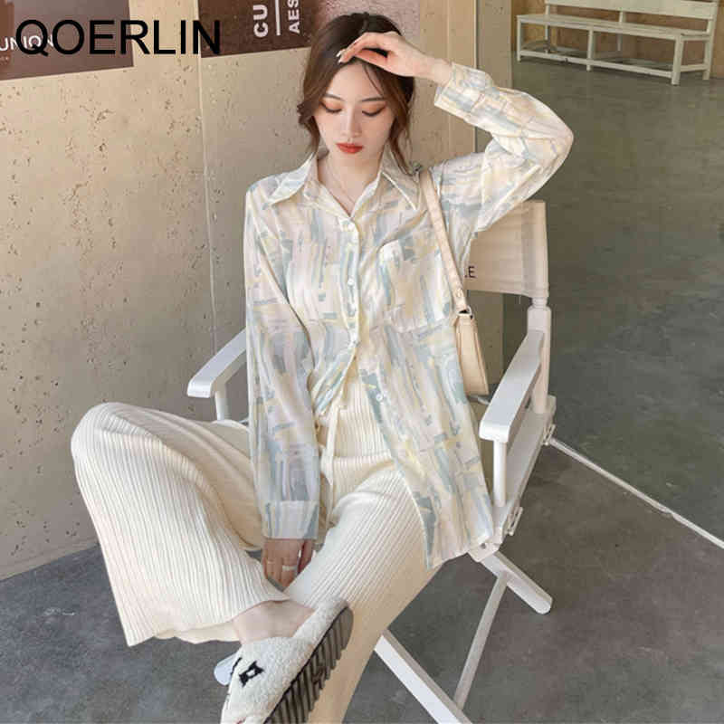 blouses Korean Style Tie-dye Shirts Women Loose Shirt Female See Through Turn-Down Collar Button Down Tops Blouse Girls