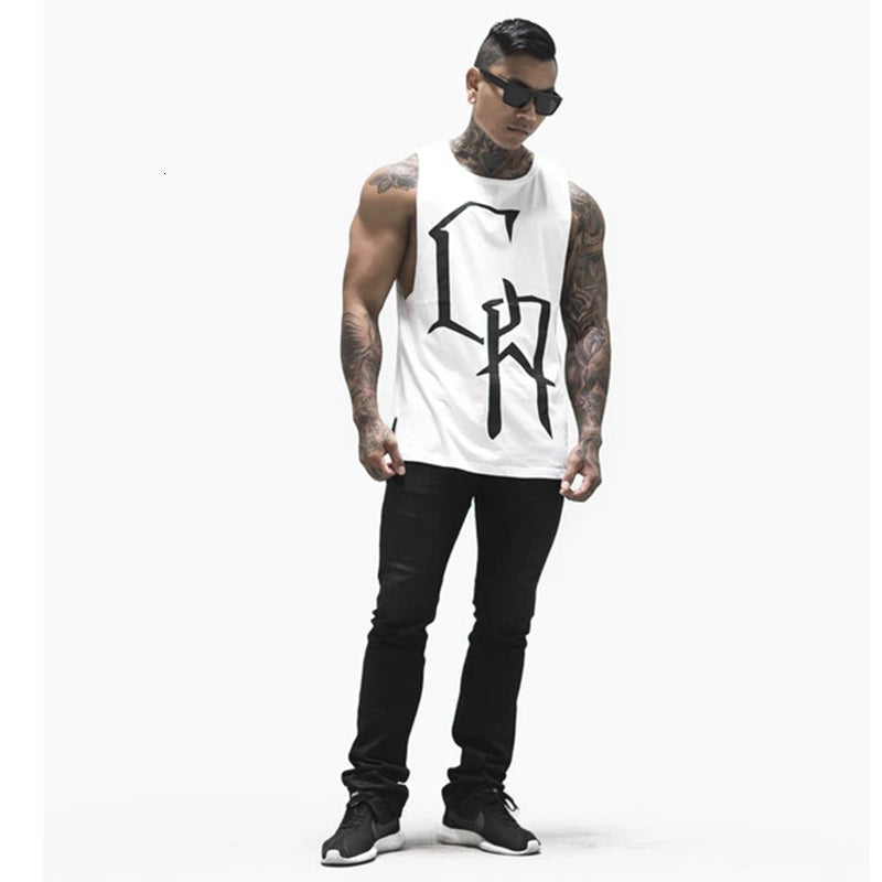 tanks Men&#039;s Sports Brand Fitness Vest Sleeveless T-shjirt Running Loose Breathable Muscle Male Tank tops Shirts Men Fashion Boys