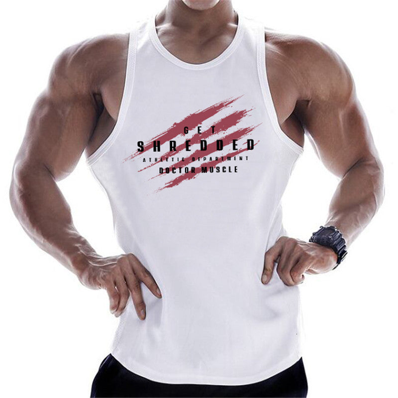 tanks Brand Bodybuilding Tank Sport T Shirt Running Men Sleeveless Muscle Undershirt Gym Vest Fitness Top Mens Sportswear