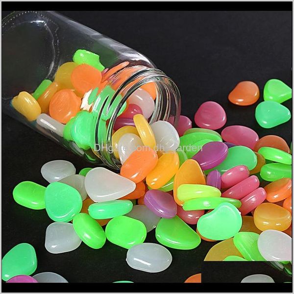 Decorations Luminous Glowing Stone Dark Yard Pebbles Glow Stones Rock Walkway Patio Path Lawn Garden Aquarium Mix Color Yl0088 4Moxn Jvma7