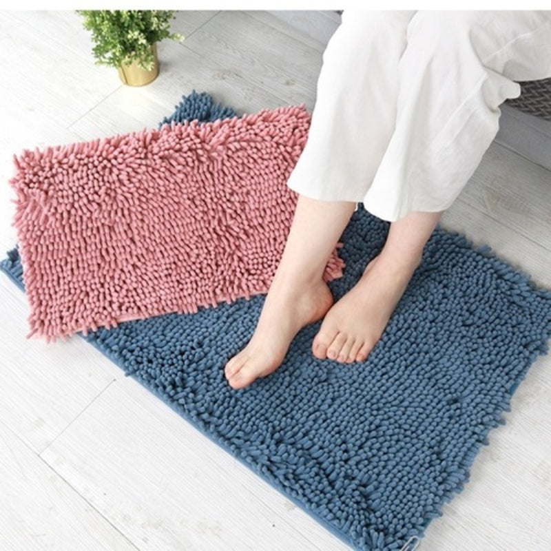 Bathroom Mat Bath Carpets Chenille Water Absorption Floor Mat Non-slip Rug 88202153