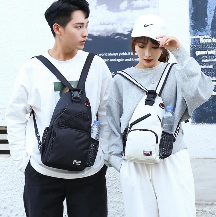 Motorcycle crossbody chest bag men and women backpacks outdoor sports fashion all-match bags