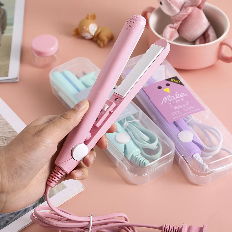 Electric Hair Brushes Curling Iron Mini Straightener Ceramic Straightening Styling Tools Curler Flat Beard
