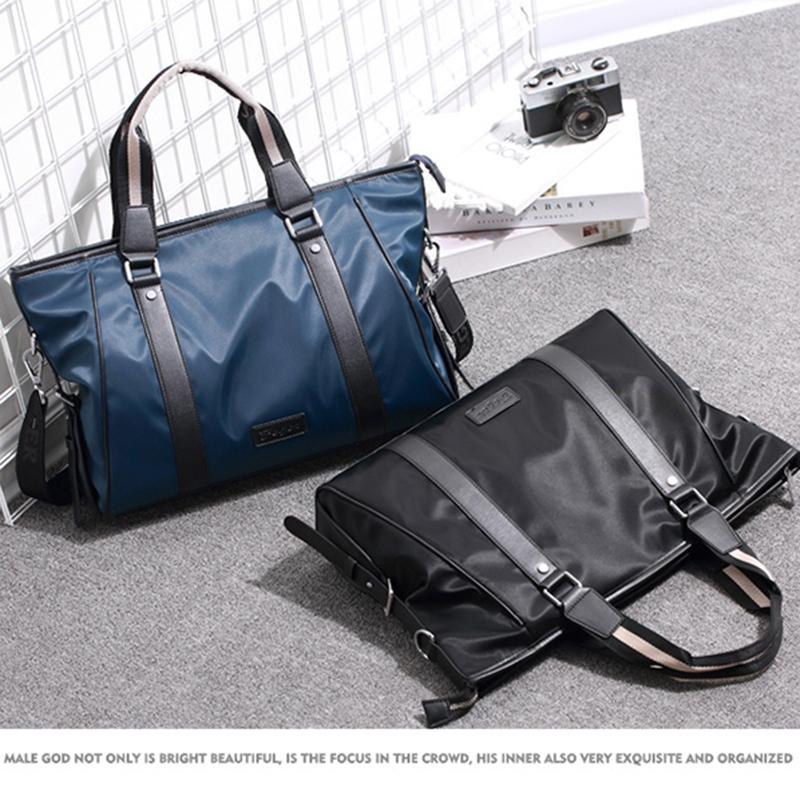 Duffel Bags FEGER Men Handbag Casual Tote Bag Oxford Business Waterproof Shoulder Laptop Briefcase Luxury Handbags Black L
