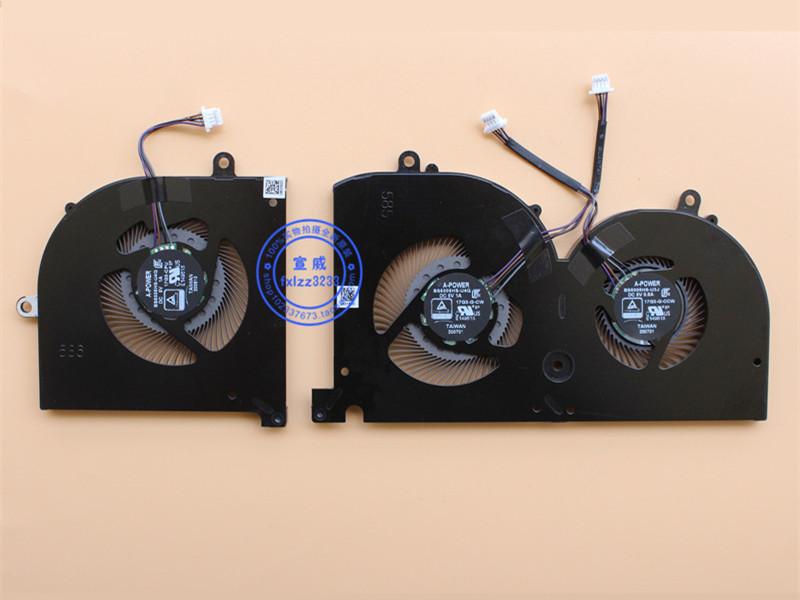 Laptop Cooling Pads CPU-GPU Cooler Fan For MSI GS75 Stealth 10SD 10SES 10SGS 10SFS A-POWER BS50050HS-U4Q DC5V 1A 17G3-G-CW 17G3-CPU Radiator