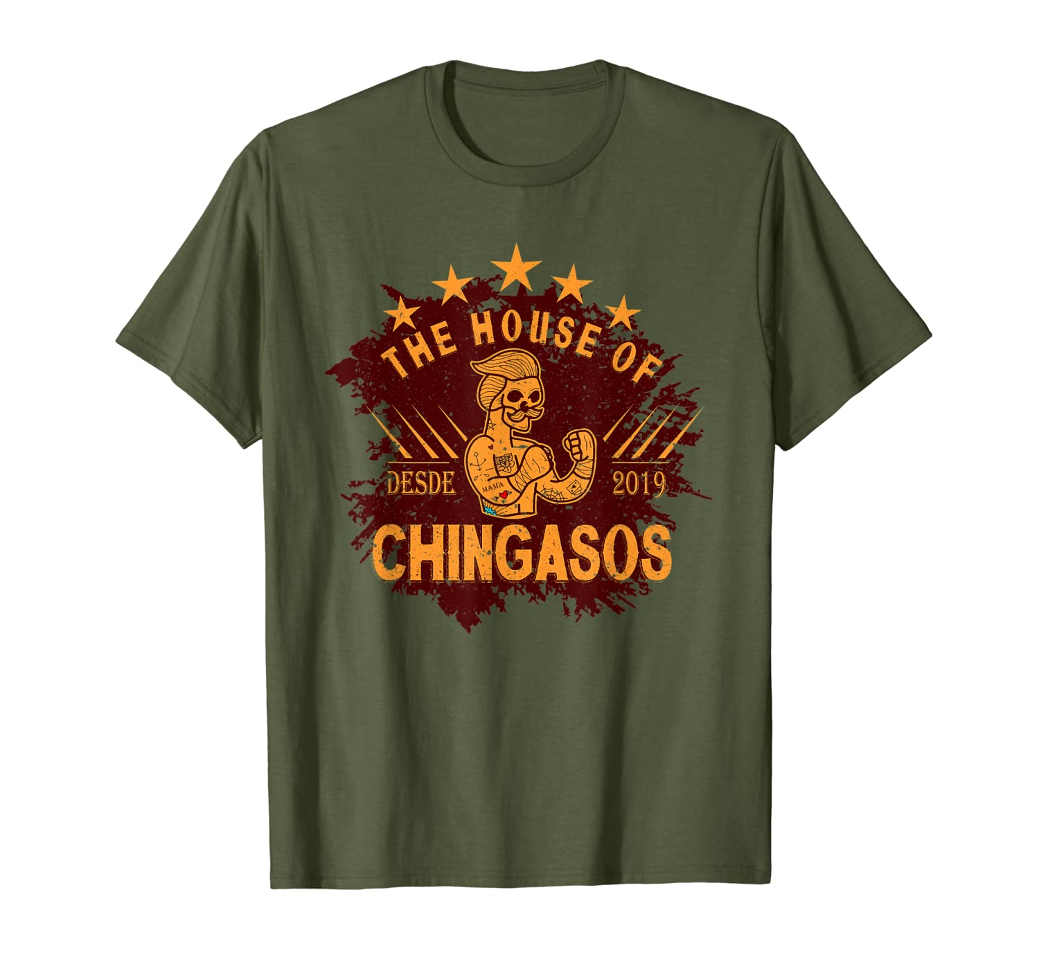 House Of Desde Chingasos 2019 Funny Boxing Tattoo TShirt