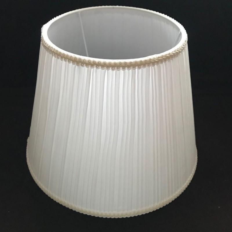 Lamp Covers & Shades E27 Solid White Art Deco Shade For Table Round Fabric Lampshade Modern Style Cover Desk