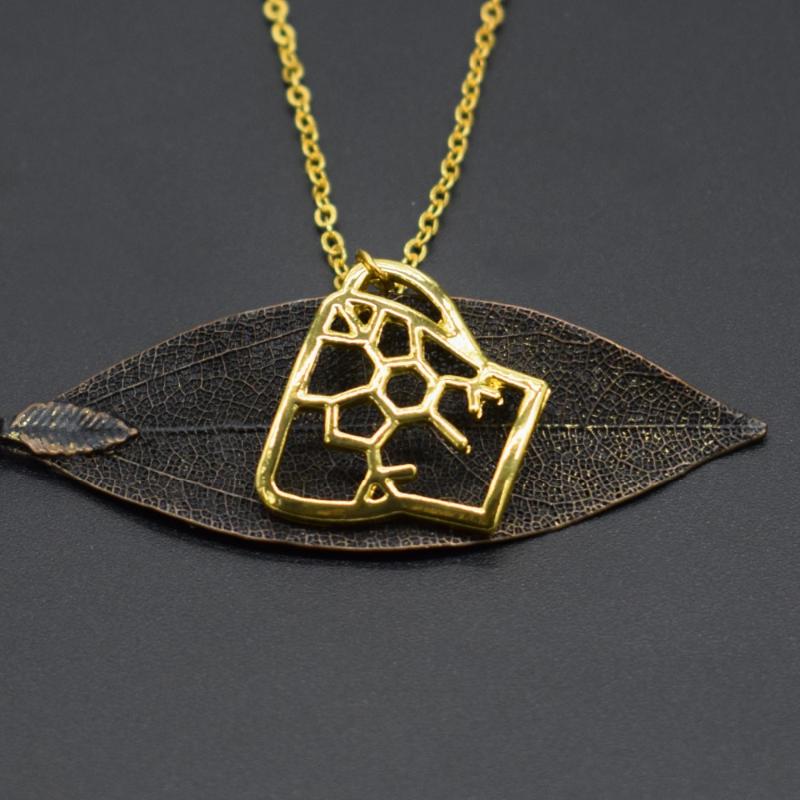 Pendant Necklaces Drop 3D Coffee Cup Necklace Cute Trendy Metal Women Geometric Jewellery