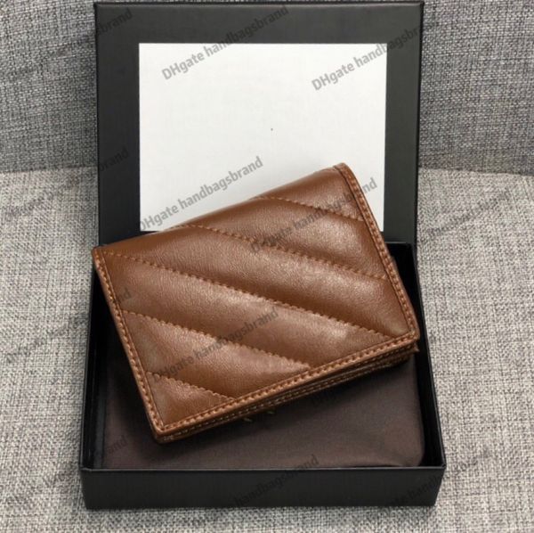 2021 brand hot luxury designer short wallets leather cardholder lady Wallet designer leather purse Business credit card holders men wallet w