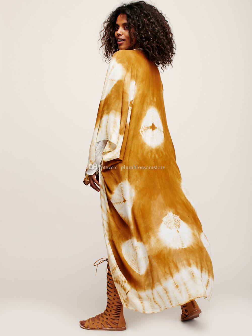 Casual Dresses Summer Women Cardigan long Kimono blouses Cape Geometric Chiffon Beach Shirts Knit swimwear bikini Cover Ups bohemian beachwear tops