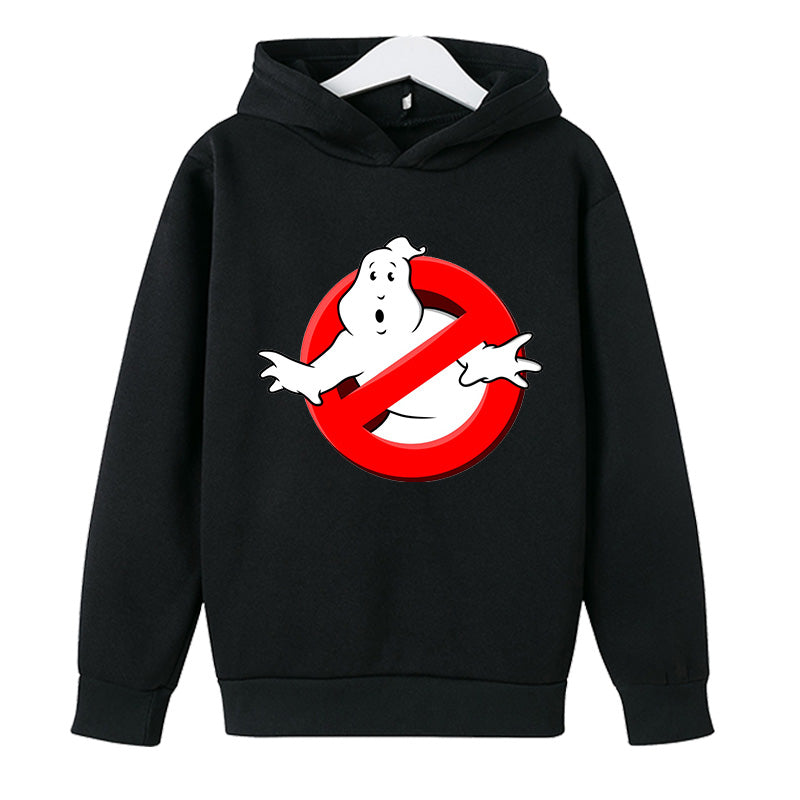 Ghostbusters Hoodie Fashion Casual Loose Black Sweatshirt Print Ghost busters Hip Hop Hoodie kid boy girl Streetwear