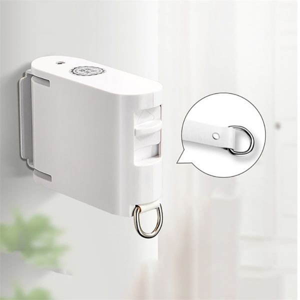Indoor Invisible Clothesline with Hanger Retractable Rope Dryer Rack Balcony Clothes Line Bathroom Accessories 210423
