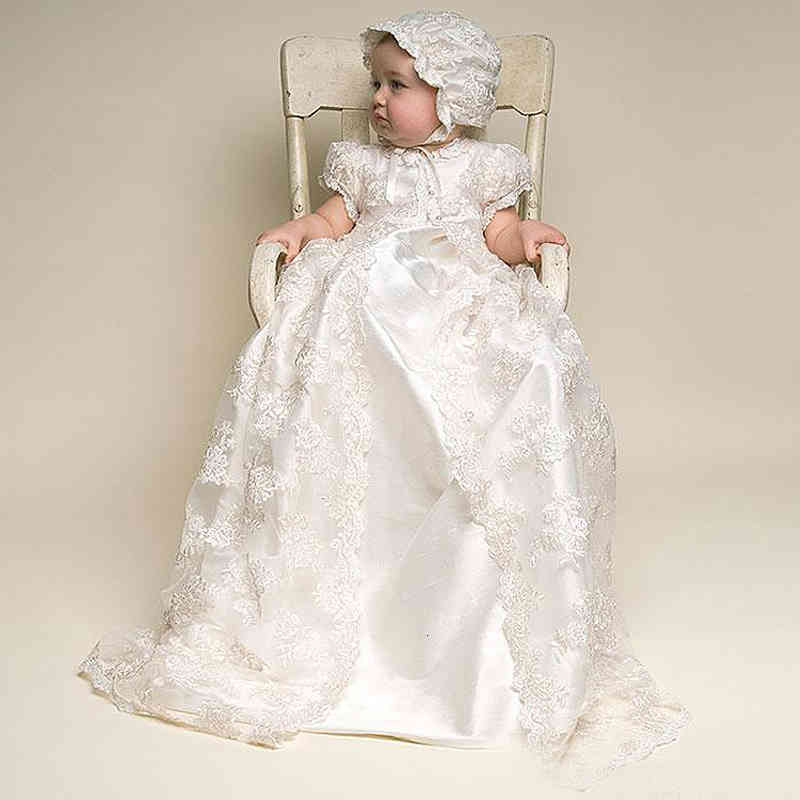 Girl&#039;s vintage Baby Girl Dress Baptism Dresses for Girls 1st year birthday party wedding Christening infant clothing bebes 1026