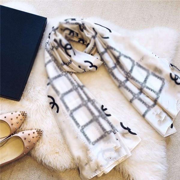 Top silk scarves brand summer women&#039;s scarf shawl fashion silk printed scarves large size silk scarves 190*80 cm