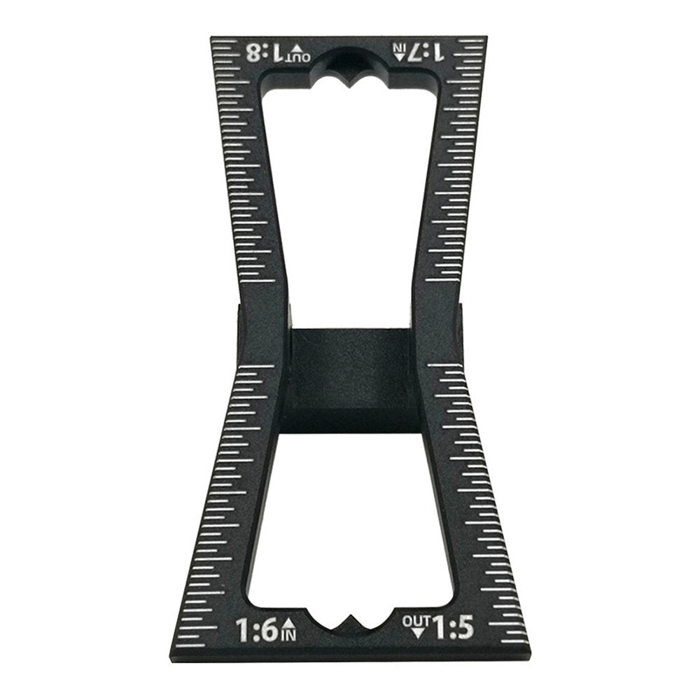 Aluminum Alloy Dovetail Marker Jig Woodworking Template Scale Dovetail Gauge Guide Tool Wood Joints Scriber 1:5 1:6 1:7 1:8 Slop