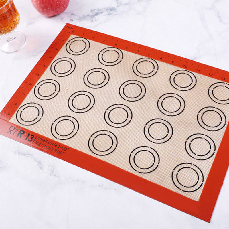 Bakeware Cooking Tools 1 Pcs Kitchen Gadgets Rolling Dough Mats Oven Scale Cake Cookie Macaron Silicone Pad Sheet Non-Stick